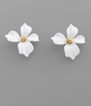 White Petal Stud