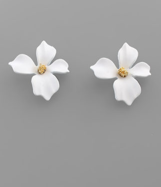 White Petal Stud