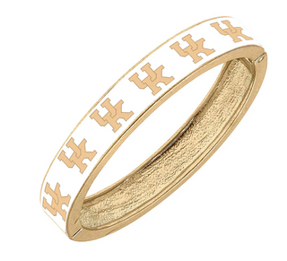 White UK Logo Bangle