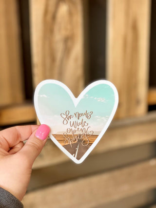 Wide Open Spaces Sticker