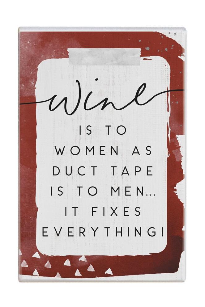 Wine Duct Tape Sign