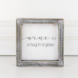 Wine Hug Sign