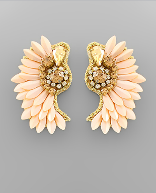 Wing Earring Peach