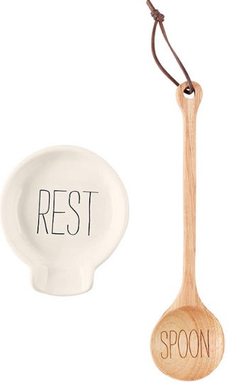 Wooden Spoon Rest Set