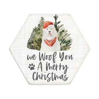 Woof Merry Christmas Magnet