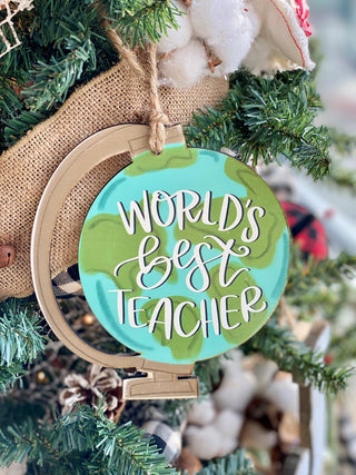 Worlds Best Globe Ornament