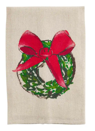 Wreath Farm Painted Towel