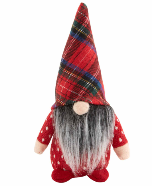X-Small Xmas Gnome Red Tartan Hat