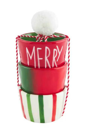 Xmas Painted Ramekin Set