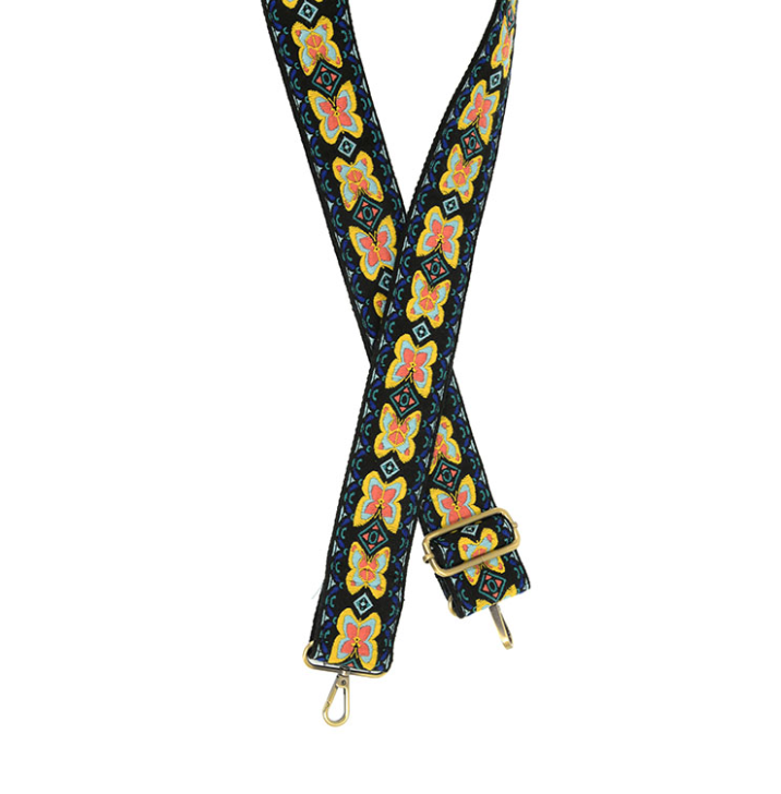 Yellow Butterfly 2" Strap
