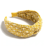 Yellow Embroidered Headband