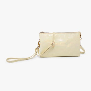 Yellow Irid Wristlet Crossbody