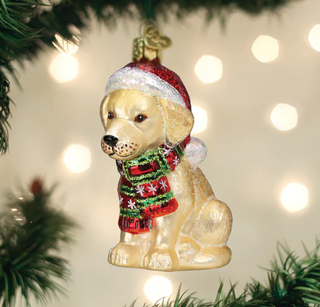 Yellow Labrador Puppy Ornament