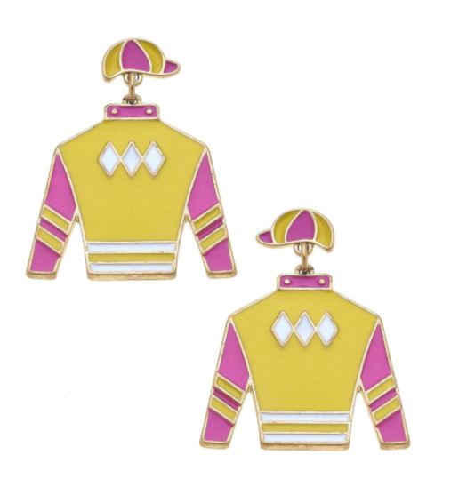 Yellow & Pink Jockey Earring