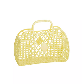 Yellow Small Retro Basket