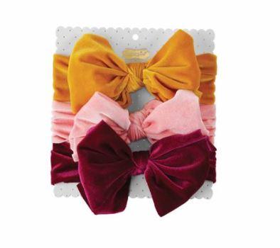 Yellow Velvet Headband Set