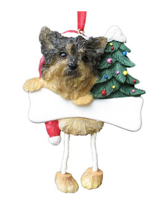 Yorkie Corgi Ornament