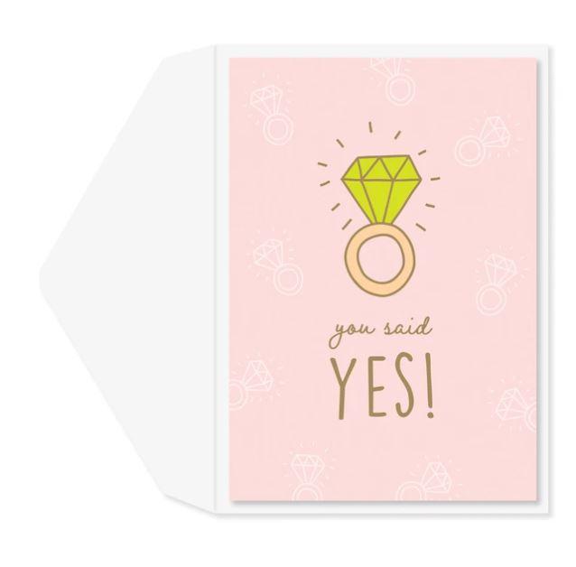 You Said Yes Card