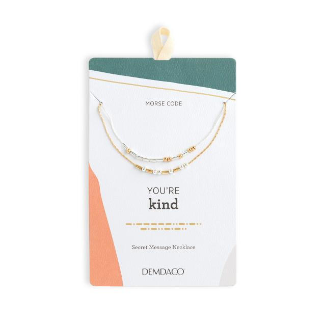 You're Kind Morse Code Necklace