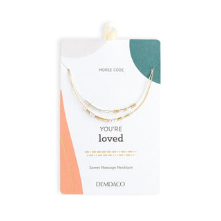 You're Loved Morse Code Necklace