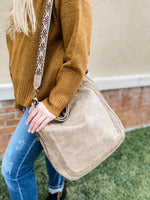 Aris Whipstich Crossbody Stone