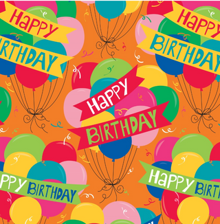 Happy Bday Banner Wrap