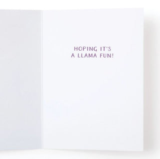 Happy Birthday Llama Card