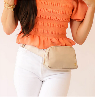 Belt Bag and Wallet Beige