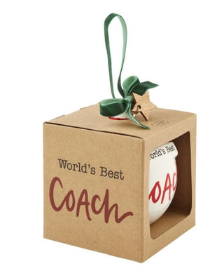 Best Coach Round Ornament