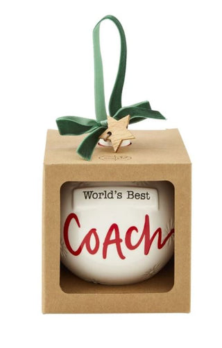 Best Coach Round Ornament