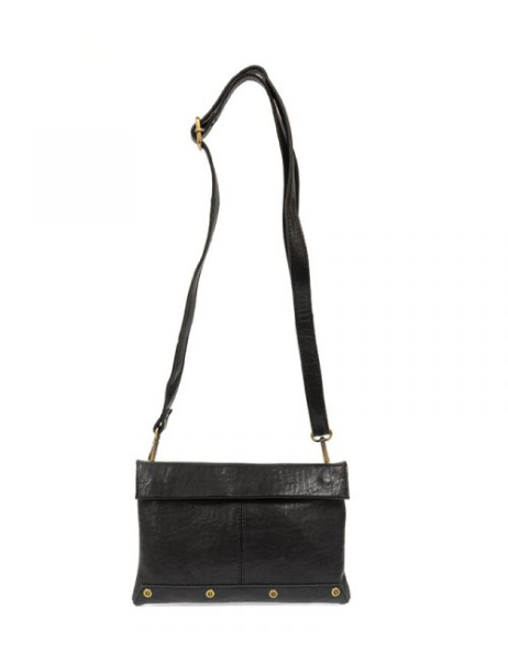 Black Foldover Crossbody