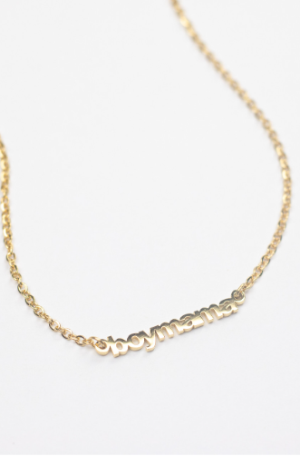 Boy Mama Necklace Gold