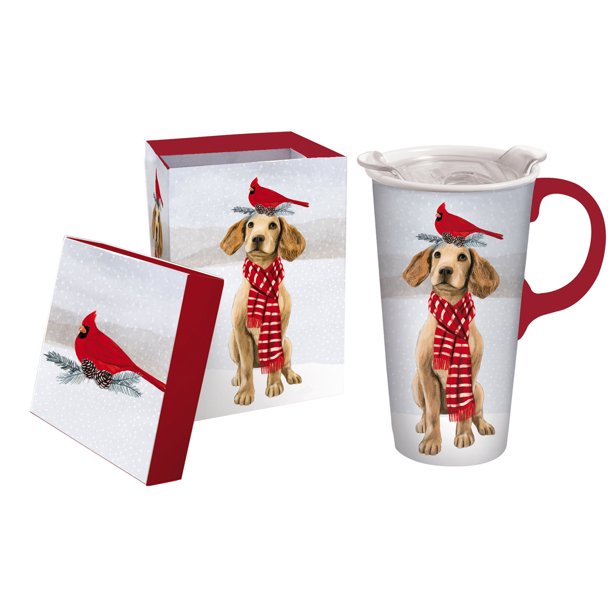 Christmas Dog Travel Mug