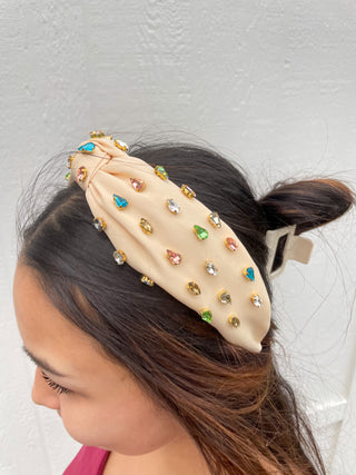 Natural Jewled Headband