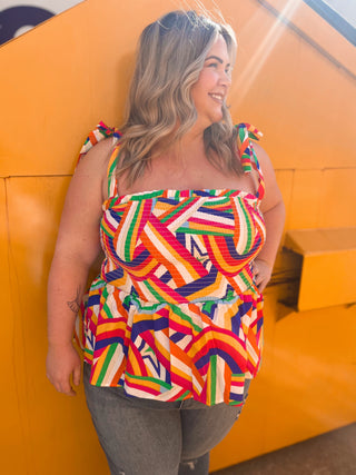 Abstract Thinking Top-Curvy
