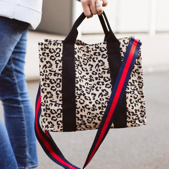 Sofia Leopard Canvas Crossbody