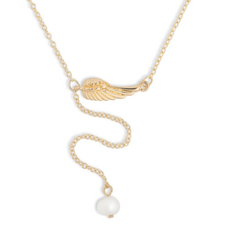 Gold Dainty Wing Necklace