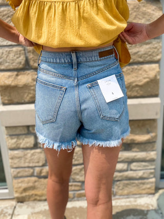 Demi Frayed Mom Short