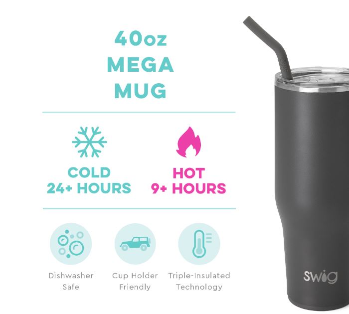 Grey 40oz Mega Mug