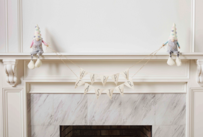 Easter Gnome Mantle Decor