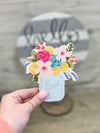 Floral Mason Jar 5" Attachment