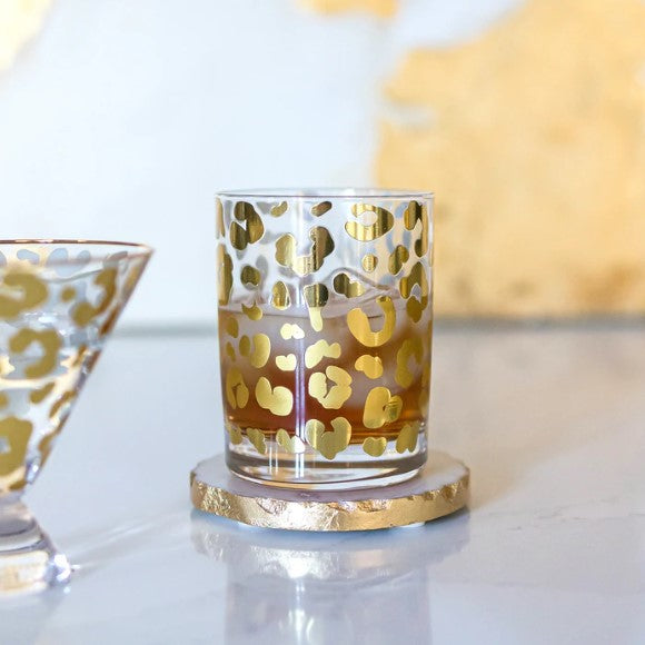 Leopard Cocktail Glass