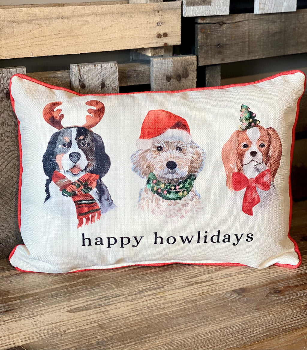 Happy Howlidays Pillow