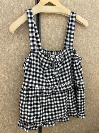 Enough Said Gingham Tank