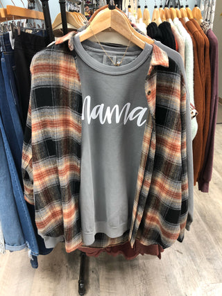 The Greatest Time Plaid Top