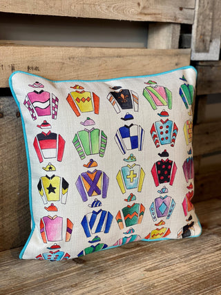 Jockey Silks Pipped Pillow