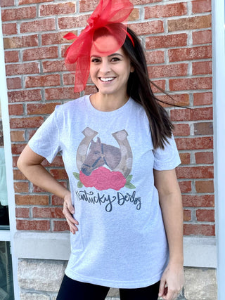 KY Derby Horseshoe Head Tee