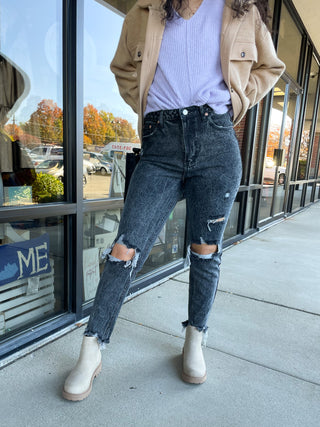 Luna Frayed Denim