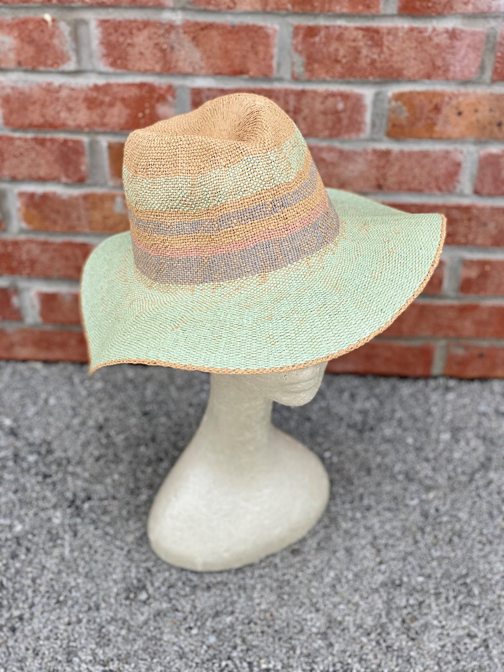 Straw Beach Hat Mint