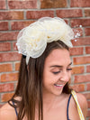 Beige Bouquet Fascinator